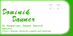 dominik dauner business card